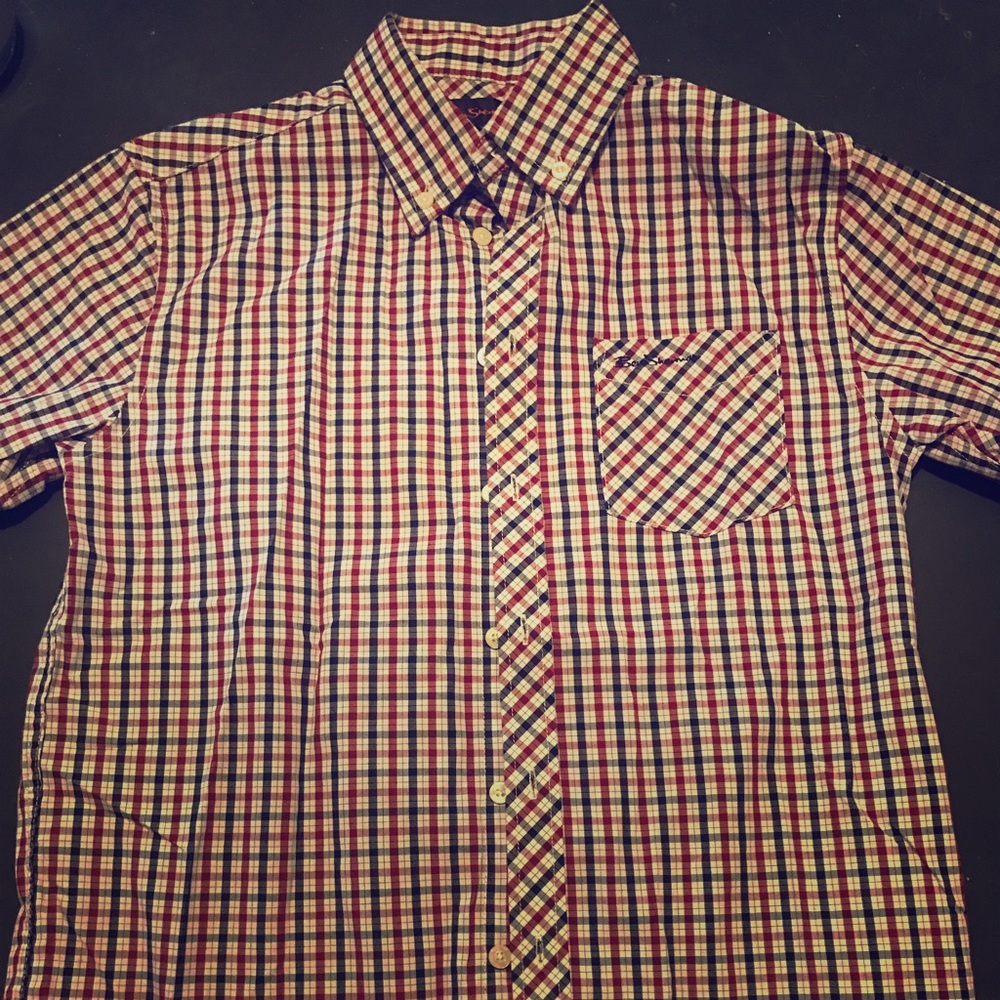Boys Ben Sherman short sleeve button down shirt.